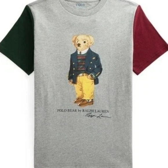 RALPH LAUREN TEDDY BEAR  POLO RALPH LAUREN Kids' Polo Bear Size 3M T-Shirt - Picture 4 of 4